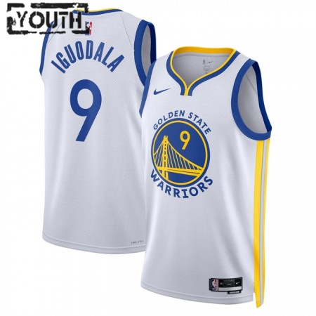 Golden State Warriors Andre Iguodala 9 Nike 2022-23 Association Edition Valkoinen Pelipaidat Swingman - Lasten